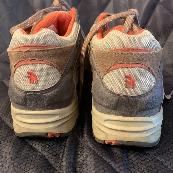 Boys North Face Vindicator Brown Suede Orange Ankle Hydo Seal Waterproof Boot 3 - Picture 4 of 10